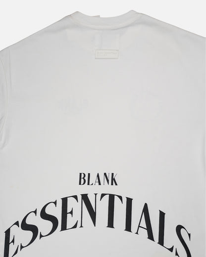 Blanky Branded Men's White Drop Shoulder Tee MT-21